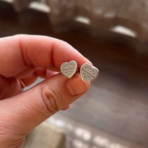 Tiffany Heart Studs